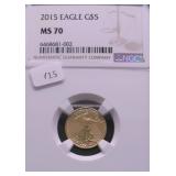 2015 NGC MS70 SILVER EAGLE