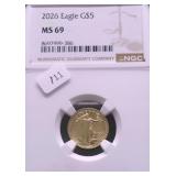 2026 NGC MS69 5 $ GOLD EAGLE