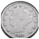 1910 V NICKEL VG