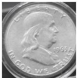1963 CHOICE BU FRANKLIN HALF DOLLAR