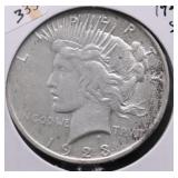 1923 S PEACE DOLLAR VF