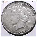 1923 S PEACE DOLLAR VF