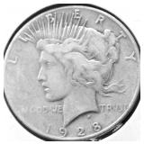 1928 PEACE DOLLAR VG