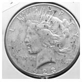 1923 S PEACE DOLLAR   VF