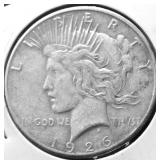 1926 PEACE DOLLAR VF