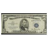 FIVE DOLLAR SILVER CERTIFICATE VF