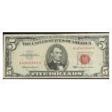 FIVE DOLLAR US LEGAL TENDER VF