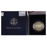 PROOF MT RUSHMORE SILVER DOLLAR W BOX PAPERS