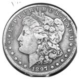1897 S MORGAN DOLLAR VF