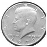 1972 GEM BU KENNEDY HALF DOLLAR