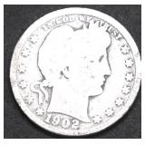 1902 BARBER QUARTER G