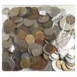 BAG OF FOREIGN COINS