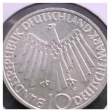 PROOF GERMANY SILVER 10 MARKS PROOF