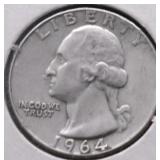 1964 D WASHINGTON QUARTER