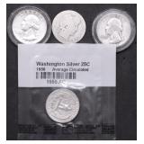 4 SILVER QUARTERS