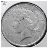 1922 PEACE DOLLAR VF