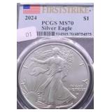 2024 PCGS MS70 SILVER EAGLE