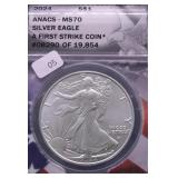 2024 ANACS MS70 SILVER EAGLE