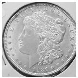 1921 MORGAN DOLLAR AU