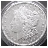 1921 D MORGAN DOLLAR XF