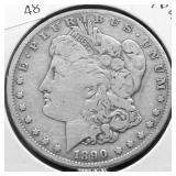 1890 S MORGAN DOLLAR VG