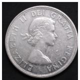 1964 CANADA SILVER DOLLAR AU