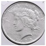 1923 PEACE DOLLAR VF