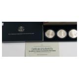 PROOF US VERTRANS SILVER DOLLARS W BOX PAPERS