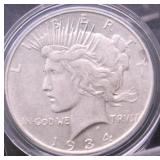 1934 D PEACE DOLLAR XF