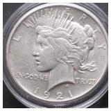 1921 CHOICE BU PEACE DOLLAR