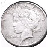 1926 PEACE DOLLAR VF