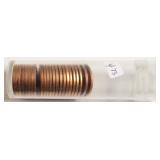 GEM RED HALF ROLL OF LINCOLN CENTS