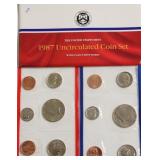 1987 MINT SET P D MINTS