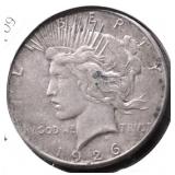 1926 S PEACE DOLLAR XF