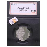 2011 S GEM PROOF JEFFERSON NICKEL