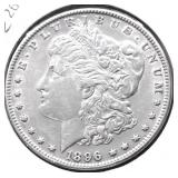 1896 MORGAN DOLLAR AU DETAILS