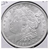 1921 MORGAN DOLLAR AU