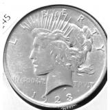 1923 PEACE DOLLAR AU