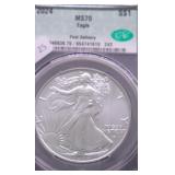 2024 CAC MS70 SILVER EAGLE