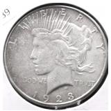 1923 S PEACE DOLLAR XF