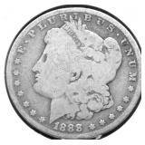 1888 O MORGAN DOLLAR AG