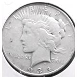 1934 D PEACE DOLLAR VG