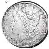 1921 D MORGAN DOLLAR XF
