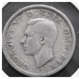 1843 G BRIT SIX PENCE XF