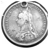 1887 G BRIT SHILLING HOLE
