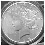 1925 GEM BU PEACE DOLLAR