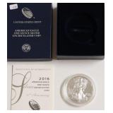 2016 W SILVER EAGLE W BOX PAPERS