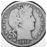 1910 BARBER HALF DOLLAR G