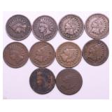 10 INDIAN HEAD CENTS