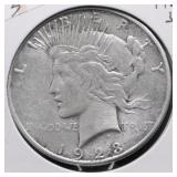 1928 S PEACE DOLLAR VF